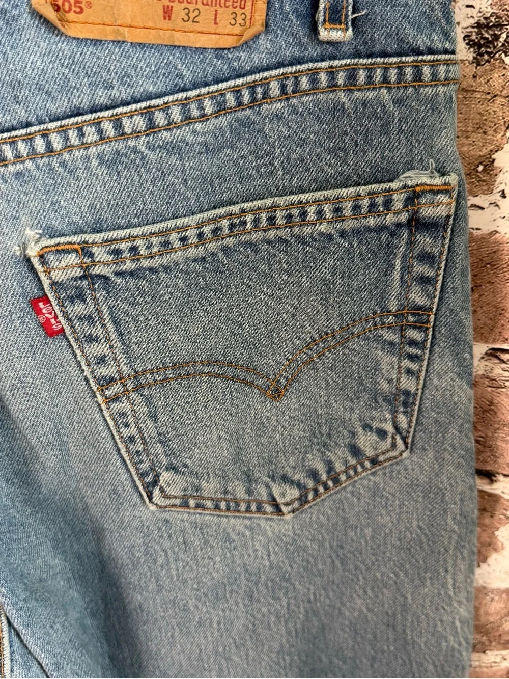 Vintage Levi’s 505-0216 Jeans 32x33 Made USA Regular Straight Leg 100% Cotton